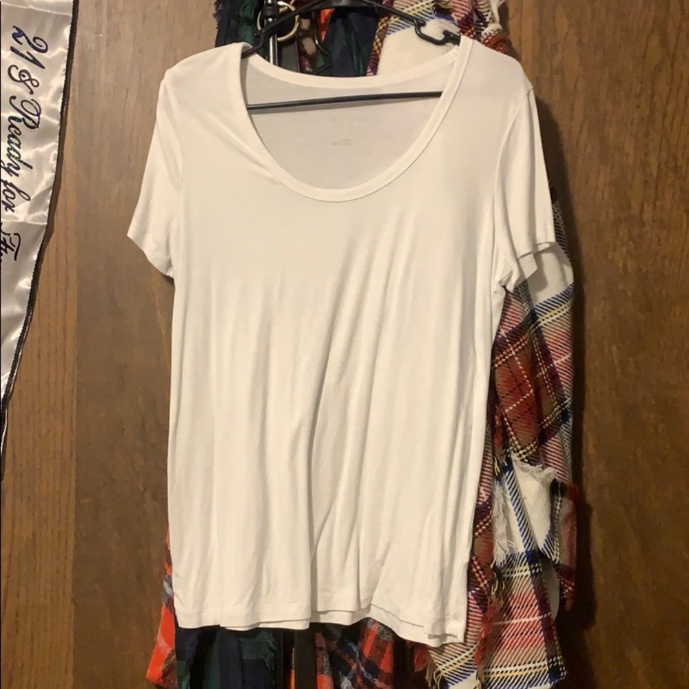 Plain white T-shirt